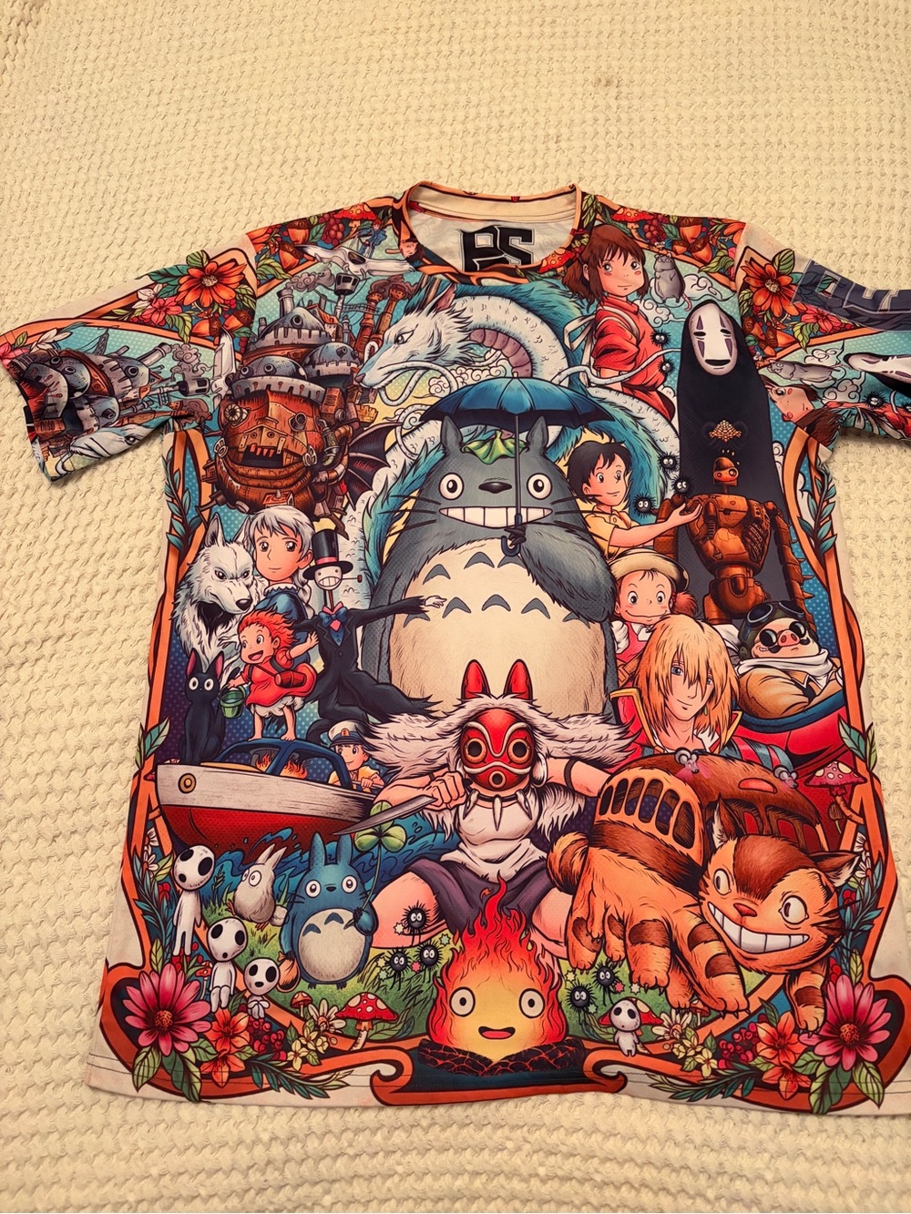 PinStopShop Studio Ghibli Characters Graphic Tee - Multicolor - XL